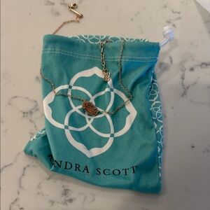 Kendra Scott Rose Gold Pendant Necklace